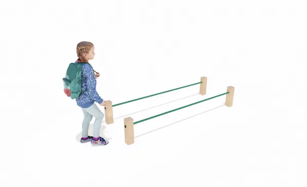 Home Front Double Tightrope play trail